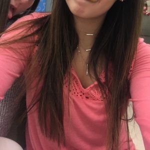 Cute peach long sleeve